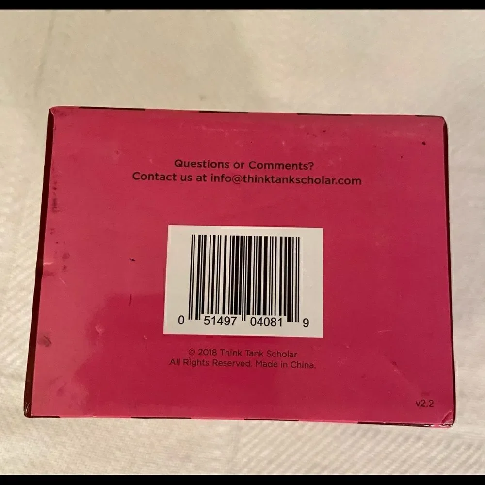 Think Tank Scholar 173 Multiplication Flash Cards | All Facts 0-12 Color Coded.